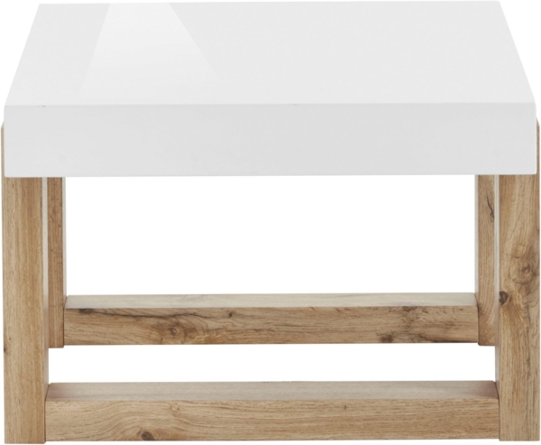 INOSIGN Couchtisch Solid, hochglanzfarbener weißer Tischplatte, in zwei unterschiedlichen Größen Bild 3