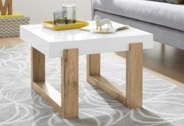 INOSIGN Couchtisch Solid, hochglanzfarbener weißer Tischplatte, in zwei unterschiedlichen Größen Bild 6