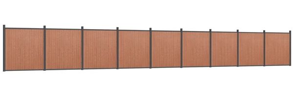 vidaXL Zaunelement Braun 1564x186 cm WPC 3282806 Bild 2