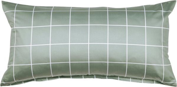 Janine Kissenbezug modernclassic 39025, Mako-Satin aus 100% Baumwolle, (2 Stück), mit Reißverschluss, in Gr. 40x80 oder 80x80 cm, mit Karos und Streifen