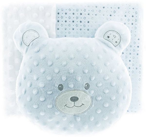 Babydecke Babydecken-Set mit Kissen Zweilagige Babydecke aus Polyester 100x80cm, Almina