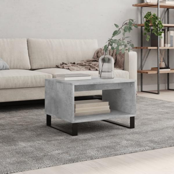 vidaXL Couchtisch Betongrau 60x50x40 cm Holzwerkstoff 829264