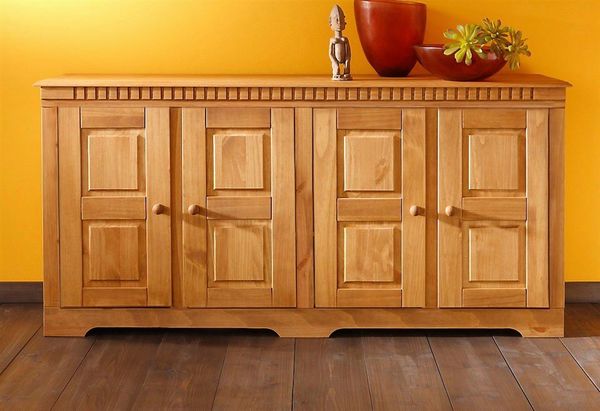 Home affaire Sideboard Lisa, Kommode aus massivem Kiefernholz, Breite 158,5 cm