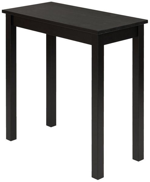 hagge home Skandinavisch Holz Schreibtisch Schminktisch Esstisch Computertisch PC Tisch Konsolentisch Homeoffice Esszimmertisch Wohnzimmertisch Schlafzimmertisch Arbeitszimmertisch 75x38, H75, Schwarz
