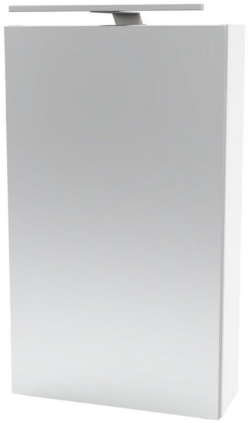 Fackelmann SBC SCENO Gäste-WC Spiegelschrank 40 cm, Weiß matt, links