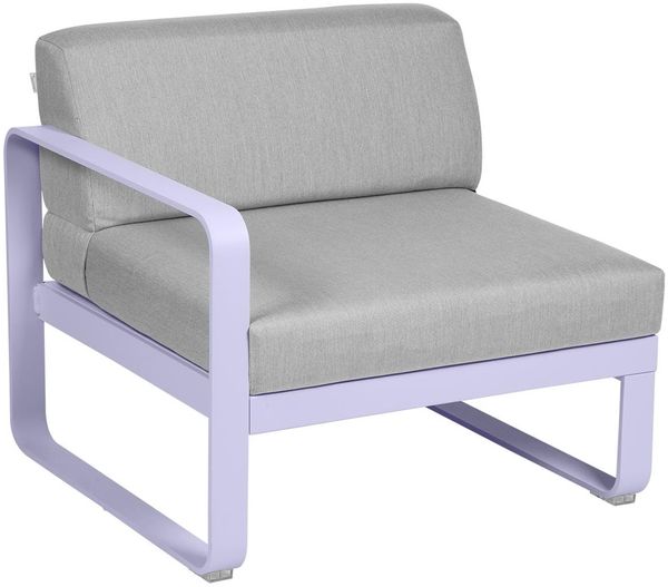 Bellevie Lounge 1-Sitzer Modul D1 Marshmallow 79 Flanellgrau Links