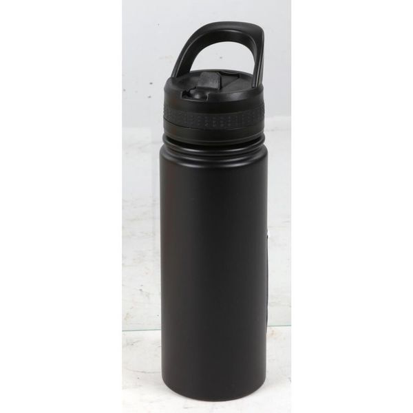 8x Isolierflasche EDS 500ml matt mit Kunststoffdeckel, doppelwandig, auslaufsicher für Heiß- und Kaltgetränke, ideal für Büro, Reisen oder Freizeit