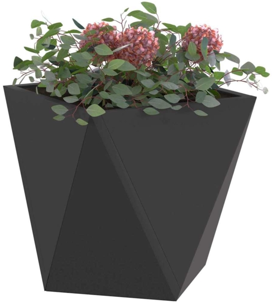 vidaXL Pflanzkübel 2 pcs Schwarz 30 x 30 x 30 cm Stahl 883809 Bild 2