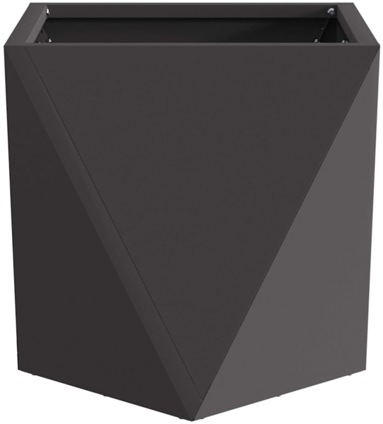 vidaXL Pflanzkübel 2 pcs Schwarz 30 x 30 x 30 cm Stahl 883809 Bild 5