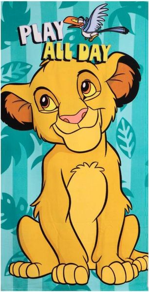 Der König der Löwen Polyester Strandtuch für Kinder 70 × 140 cm 250 gsm