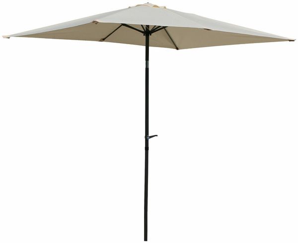 Gardissimo NEW SUNNY Sonnenschirm 210x140cm Gartenschirm Kurbelschirm natur