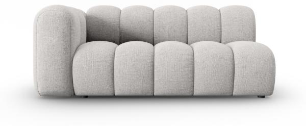 Micadoni Modulares Sofa Lupine 3-Sitzer Links Chenille Haga Hellgrau