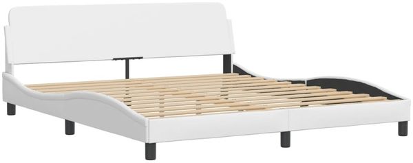 vidaXL Bett mit Matratze "Zadar" Weiß 180x200 cm Kunstleder 3208881 Bild 4