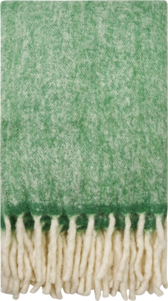 House Nordic Karo, Wollmix, grün, 130x170 cm