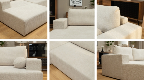 Ecksofa Mivo Cord (Farbe: Poso 06, Seite: Links) Bild 8