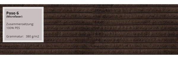Ecksofa Mivo Cord (Farbe: Poso 06, Seite: Links) Bild 6