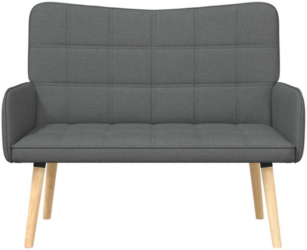 vidaXL 2-Sitzer Sofa Dunkelgrau 115 x 61 x 87 cm Stoff 42028892 Bild 4