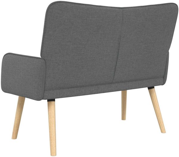 vidaXL 2-Sitzer Sofa Dunkelgrau 115 x 61 x 87 cm Stoff 42028892 Bild 6