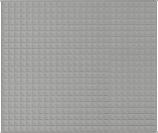 vidaXL Gewichtsdecke Stoff, 1 x Gewichtsdecke, Hellgrau, 220x260 cm, Baumwolle, 11 kg Bild 3