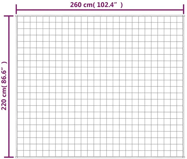 vidaXL Gewichtsdecke Stoff, 1 x Gewichtsdecke, Hellgrau, 220x260 cm, Baumwolle, 11 kg Bild 7
