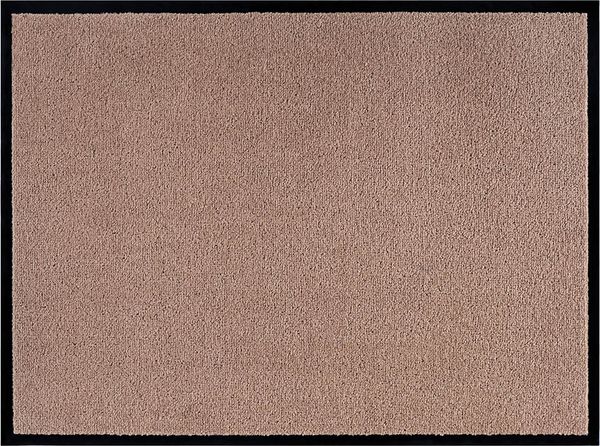 Teppich Boss waschbare In- & Outdoor Fußmatte Uni einfarbig - beige - 40x60x0,7cm