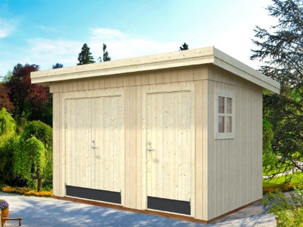 Palmako Gartenhaus Kalle 66 m² Gartenhaus aus Holz Holzhaus mit 88 mm Wandstärke Blockbohlenhaus