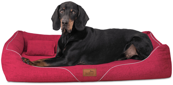 WILLIAM COUTURE Orthopädisches Hundebett - 04 Dunkelrot, 110x85cm