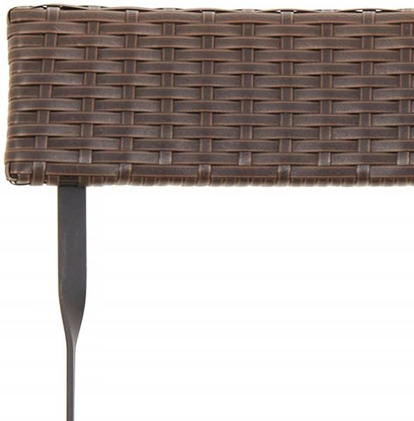 vidaXL Bistrostühle 4 Stk. Klappbar Braun Poly Rattan und Stahl 3152115 Bild 8