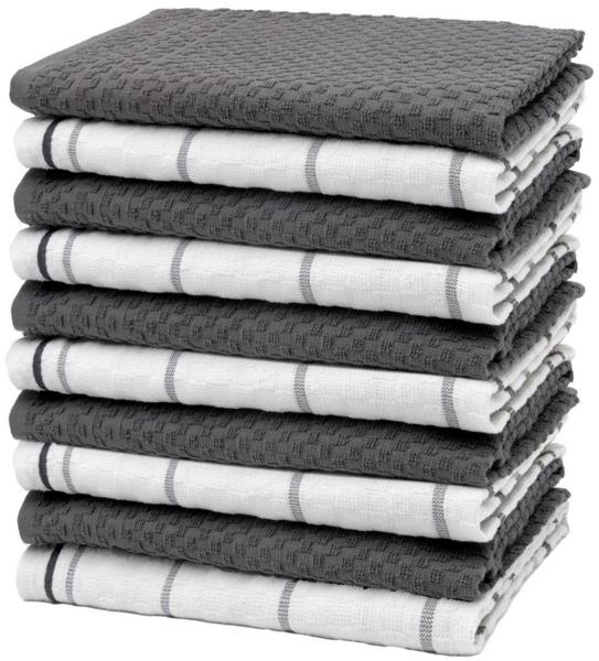 ZOLLNER Geschirrtuch, (Spar-Set, 10-tlg), 45 x 60 cm, 100% Baumwolle, vom Hotelwäschespezialisten