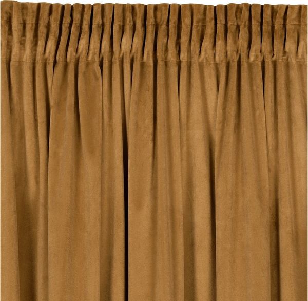 Design91 Vorhang Samtvorhänge 140x270 cm 135x300 cm (1 St), Kräuselband, blickdicht, Samt, Wohnzimmer Tunnelzug
