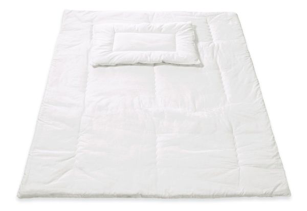 Bettdecke mit Flachkissen 'Microlight' Decke: 100x135 cm Kissen: 40x60 cm