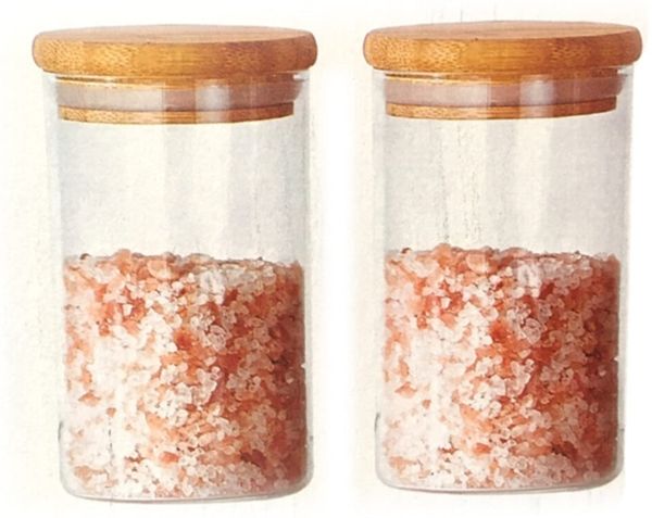 Vip Ahmet 2x Gewürzgläser mit Luftdichten Korken mit Luftdichten 600ML Korken Borasilikat Vorratsbehälter Yaglik & Sirkelik