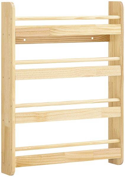 SoBuy KMB08-K-N Kinderregal, Massivholz, Lackiert, Natur, 60 x 80 x 12 cm
