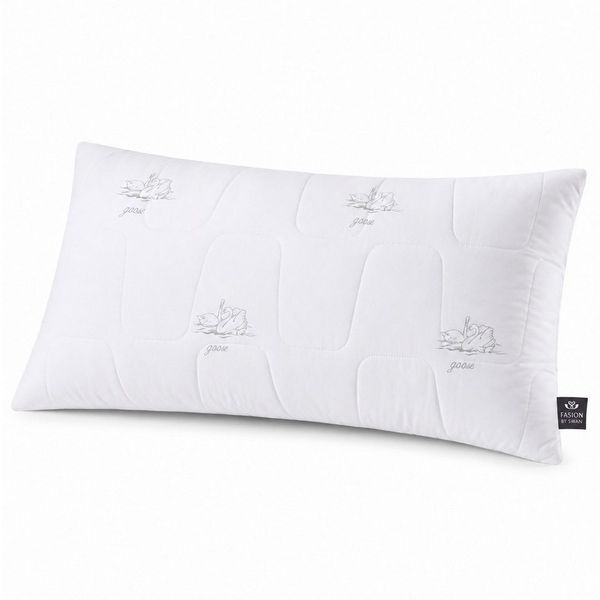 SEI Design Kopfkissen Kopfkissen Kissen Mirkofaser Seitenschläferkissen, Füllung: 650g luxuriöse Mikrofaser, Bezug: Mikrofaser gesteppt, Seitenschläfer, Bauchschläfer, Rückenschläfer, Kissen, Avegane Alternative zu Daunenkissen