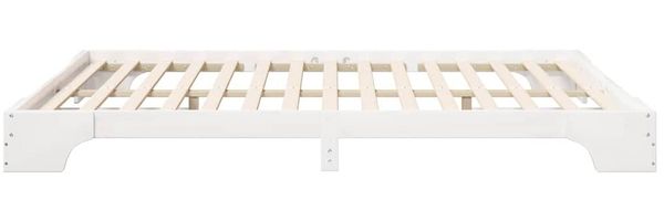 vidaXL Bettrahmen Weiß 160 x 210 cm Massives Kiefernholz 872903 Bild 5