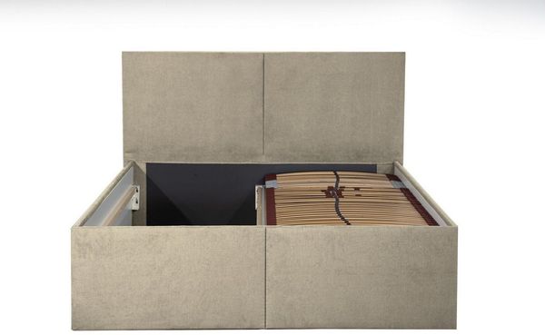 Halmon Schlafkomfort Betten Polsterbett Milano (Mit Bettkasten, erhältlich in 6 Größen und 8 attraktiven Farben mit oder ohne Matratze), Seitenhöhe 32cm, inkl. Lattenrost bei Ausführung mit Matratze