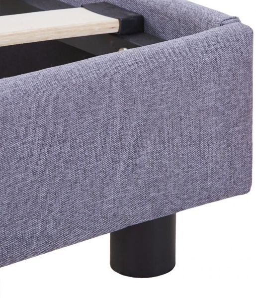 vidaXL Bettgestell Hellgrau Stoff 140x200 cm [280988] Bild 6
