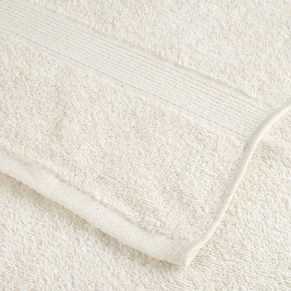 vidaXL Premium-Handtücher SOLUND 2 Stk. Cremeweiß 100x200 cm 600 g/m² 137485 Bild 6