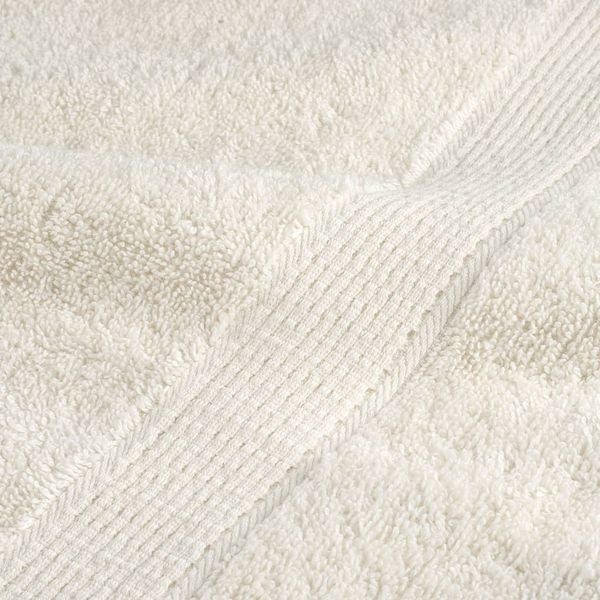 vidaXL Premium-Handtücher SOLUND 2 Stk. Cremeweiß 100x200 cm 600 g/m² 137485 Bild 7