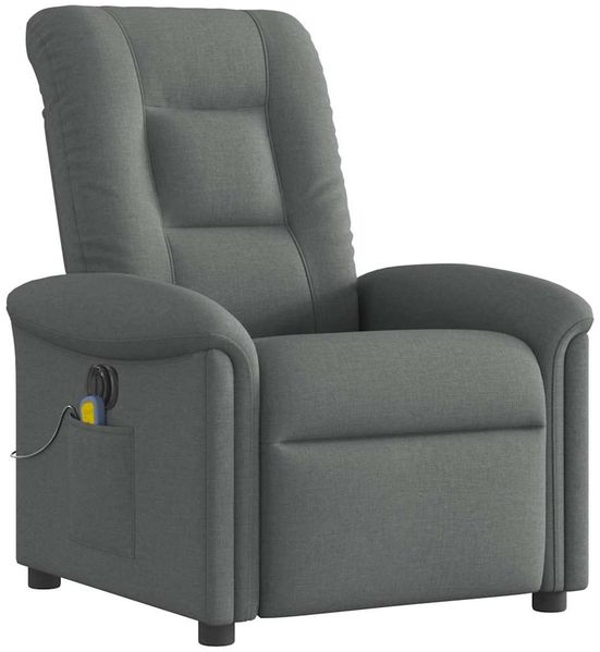 vidaXL Massagesessel Elektrisch Dunkelgrau Stoff 3303245 Bild 4