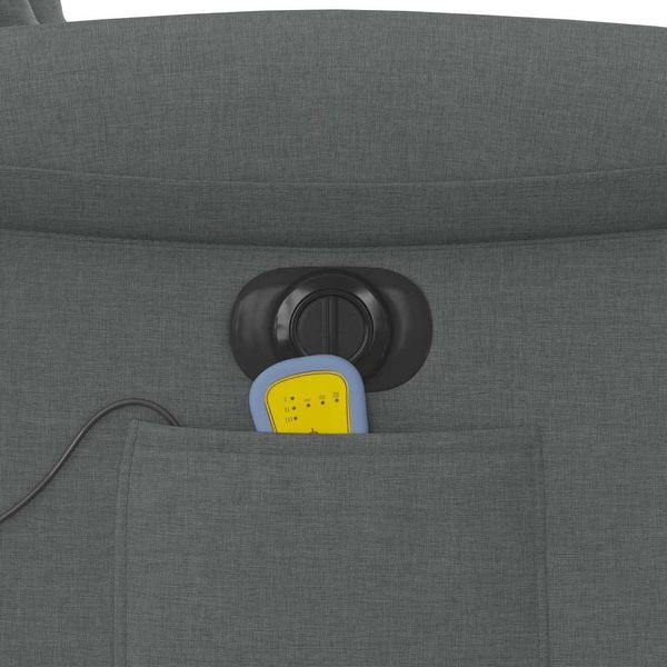 vidaXL Massagesessel Elektrisch Dunkelgrau Stoff 3303245 Bild 12