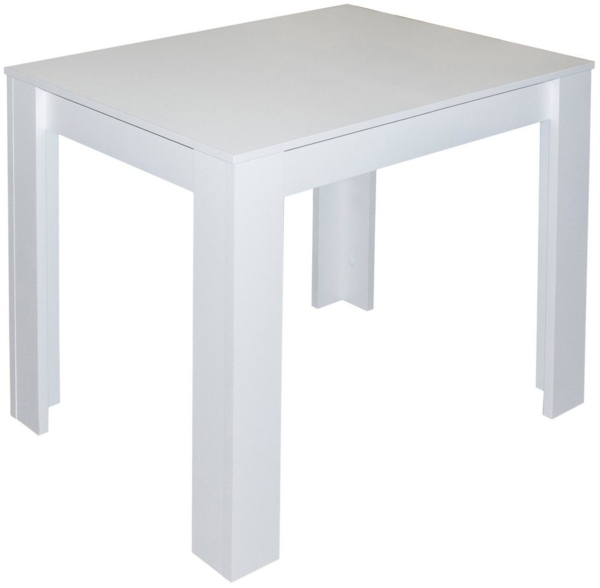 Tisch Bistro & Bankett / Pit / 80x60, Weiß, 80 x 75 x 60 cm