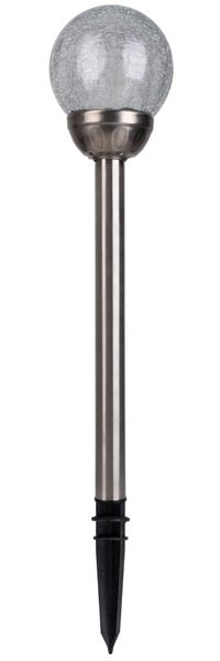 Light & More LED Solarleuchte Kugel silber