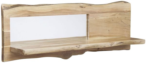 Wandregal Akazie 121x22x38 natur lackiert PURE ACACIA #705
