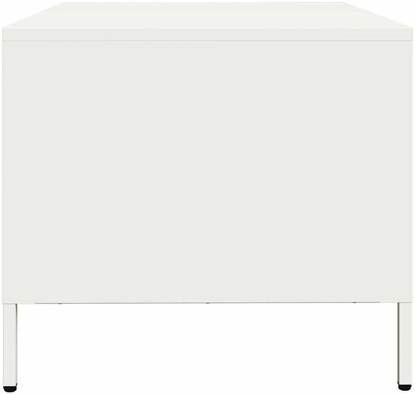 vidaXL Couchtisch Weiß 101,5x50x43,5 cm Kaltgewalzter Stahl 851273 Bild 6