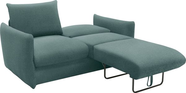 DOMO collection Schlafsofa 700023 Schlaffunktion, Federkern, 2-Sitzer, stabile Liegefläche, Sitzflächen einzeln ausklappbar zum Schlafen, Relaxen und Entspannen