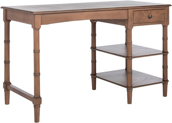 SAFAVIEH Modern Schreibtisch Holz, Braun,115 x 50 x 75 cm