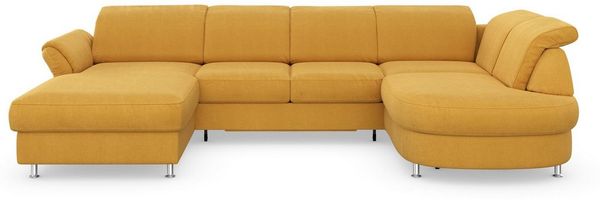 sit&more Wohnlandschaft Apulia U-Form, wahlweise Bettfunktion, Bettkasten und Kopf- und Armteilverstellung