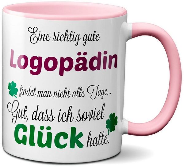 TASSENKING Tasse, Eine gute Logopädin. - Tasse -Kaffeebecher - Geschenk