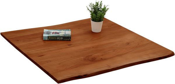 Tischplatte Baumkante Mango 80 x 80 cm BERN 76630741